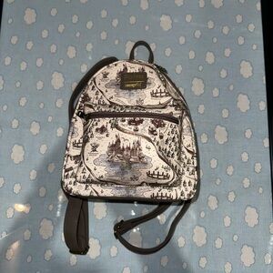 Harry Potter Loungefly Mini Backpack - Hogwarts Map Print